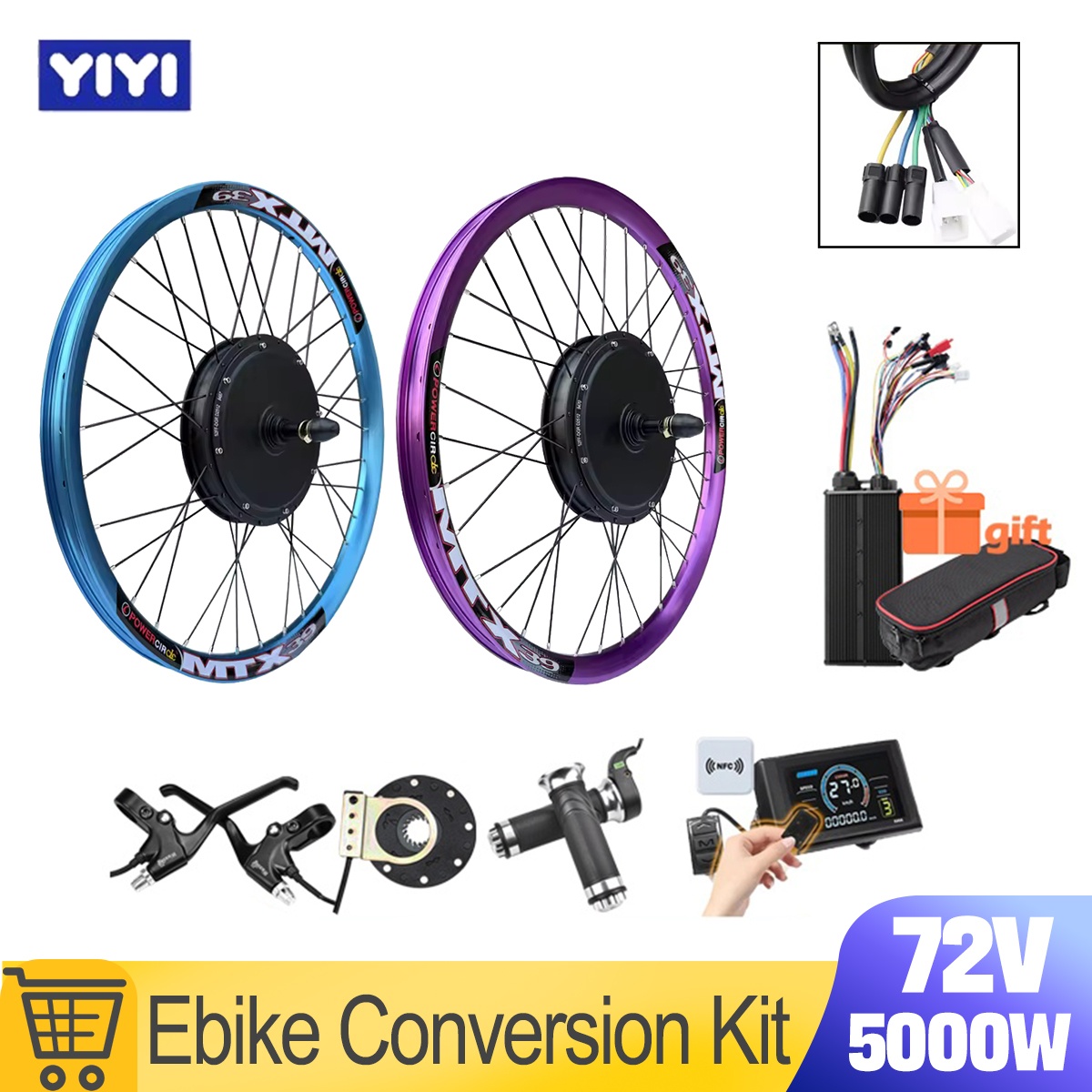 New MTX39 72V 5000W EBike Conv - 5000W Hub Motor Kit 72V review and price