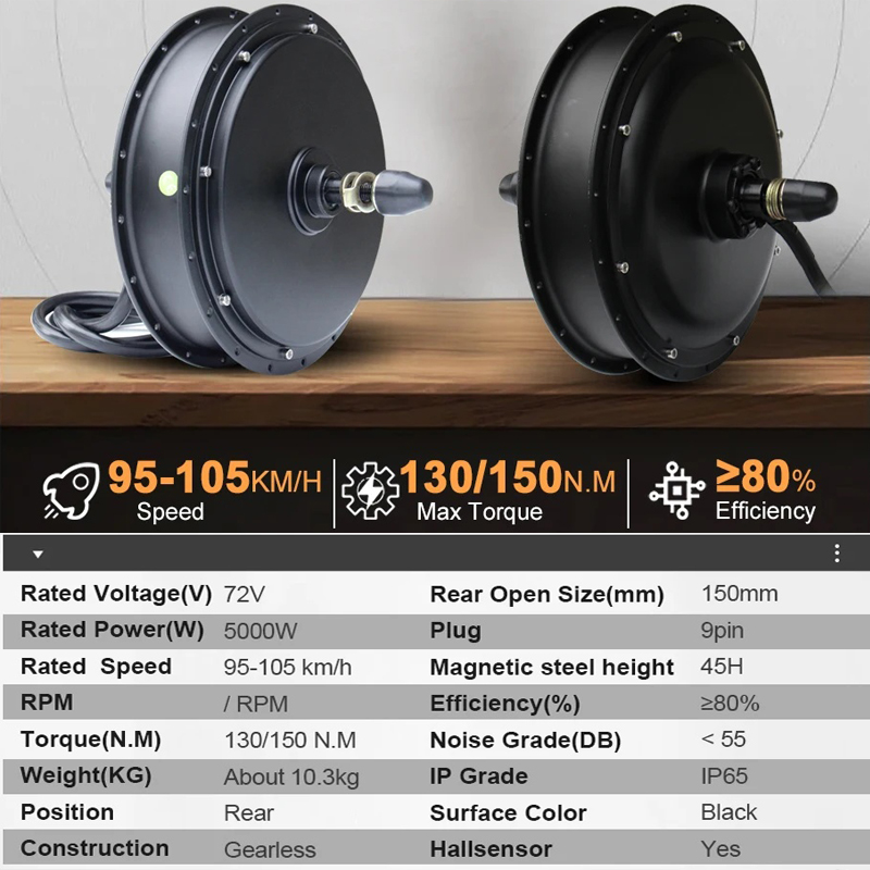 New MTX39 72V 5000W EBike Conv - 5000W Hub Motor Kit 72V review and price
