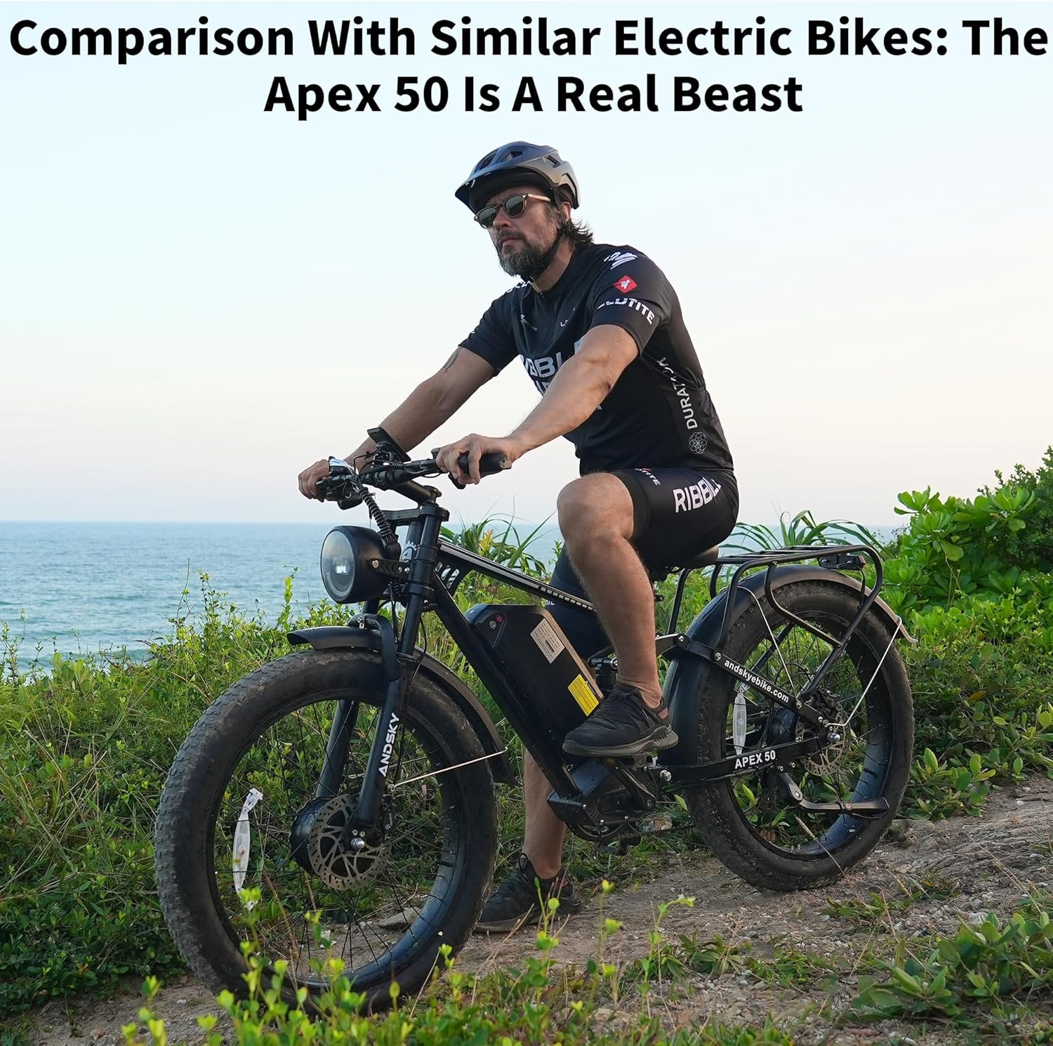 ANDSKY Apex50 AWD Electric Bik - 48V 1500W Rear Hub Motor With Battery review and price