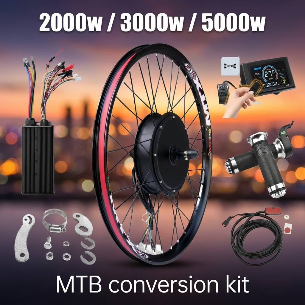 72V 5000W Ebike Kit with S966  - 5000W Hub Motor Kit 72V review and price