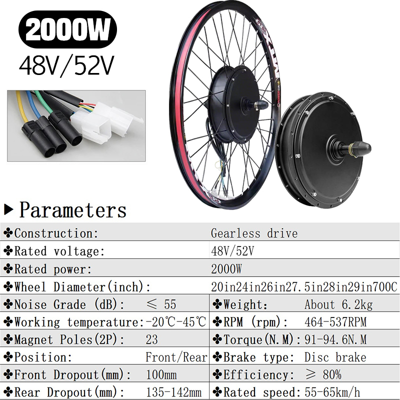 72V 5000W Ebike Kit with S966  - 5000W Hub Motor Kit 72V review and price