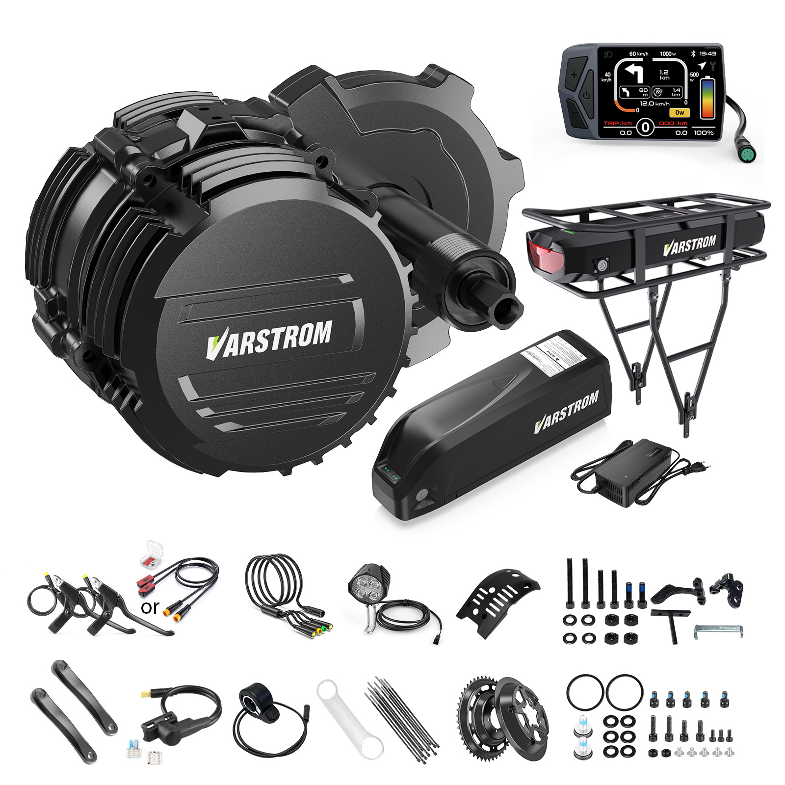 [US STOCK] Varstrom 48V500W 75 - Torque Sensor Mid Drive Motor Kit review and price