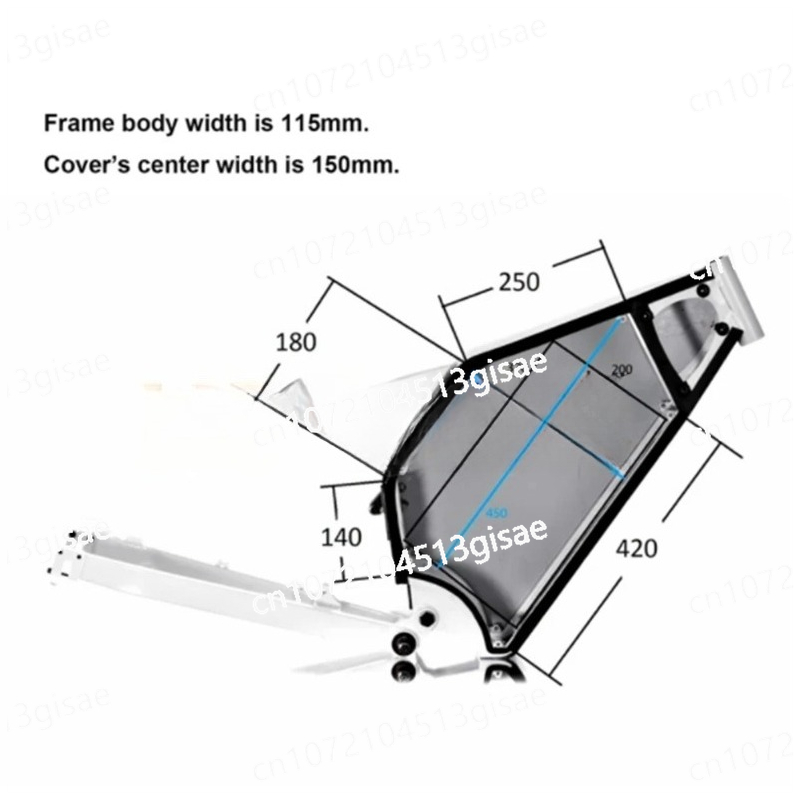 Electric Bicycle  Inside Batte - 3000W Stealth Bomber Motor review and price