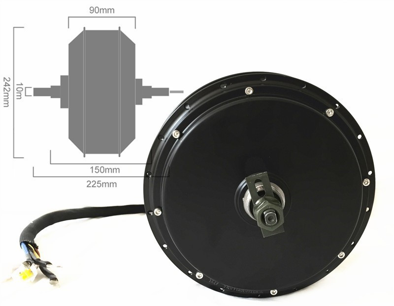 QS205 V3 48-72v 5000W 3.5T/5T  - 5000W Hub Motor Kit 72V review and price