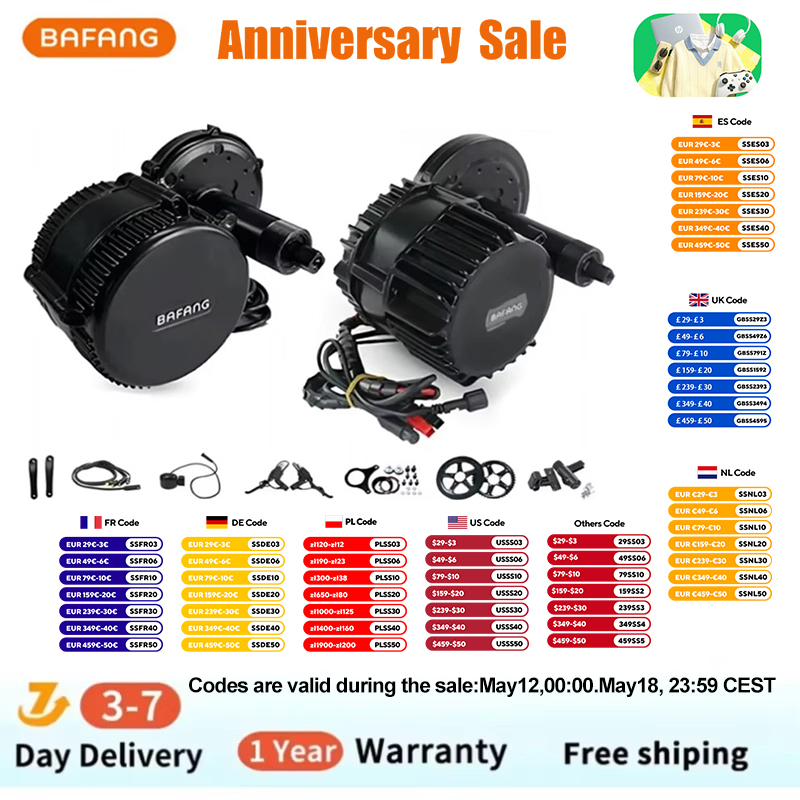 Bafang BBSHD 1000W  48V 68mm M - Side Hung Mid Drive Motor Kit review and price